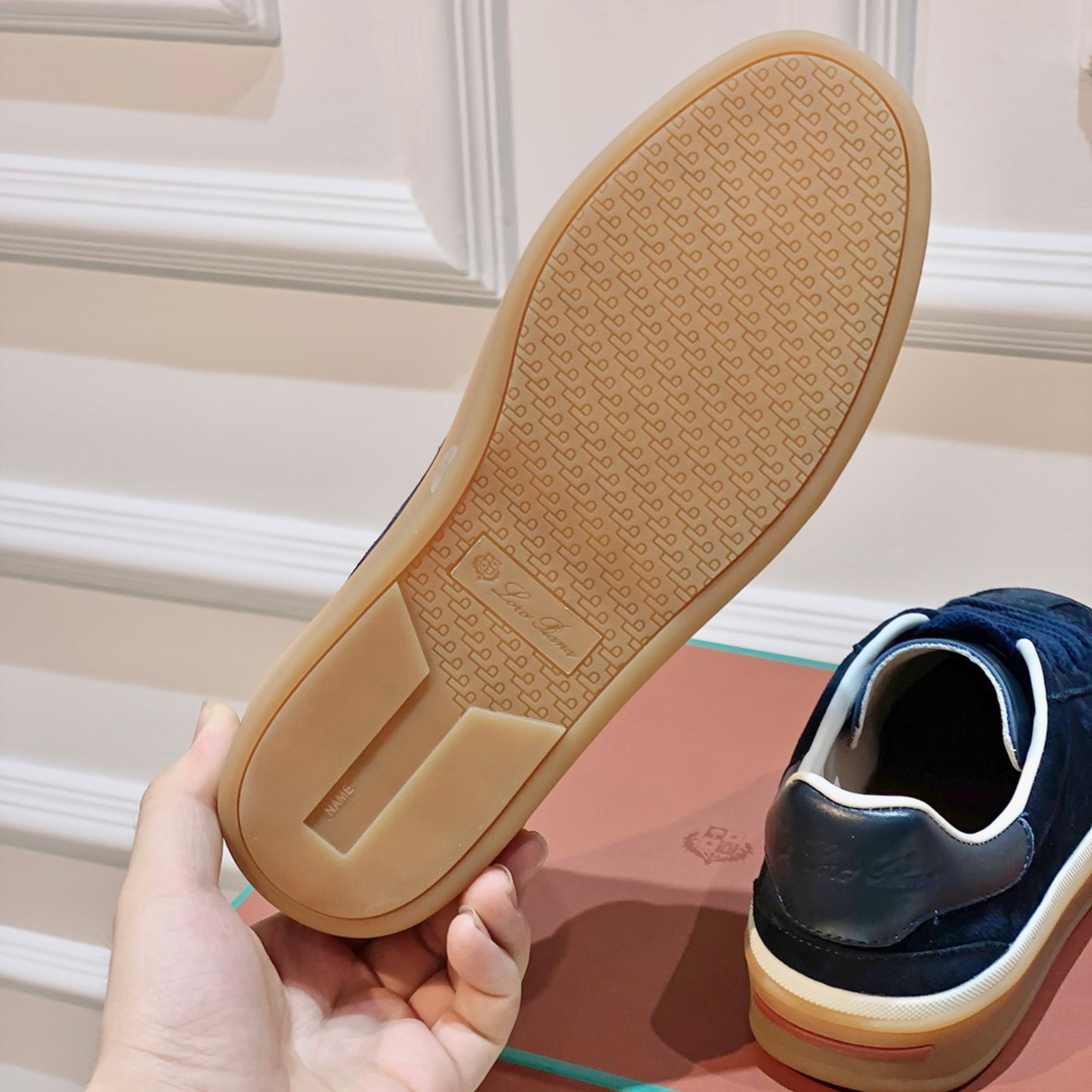 Loro Piana Tennis Walk Suede Calf Split Sneakers - Black Figs (W1CQ)