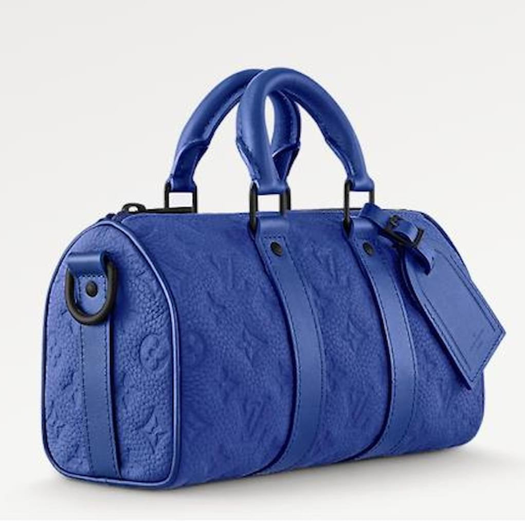Louis Vuitton Keepall Bandoulière 25 Duffle Bag - Racing Blue