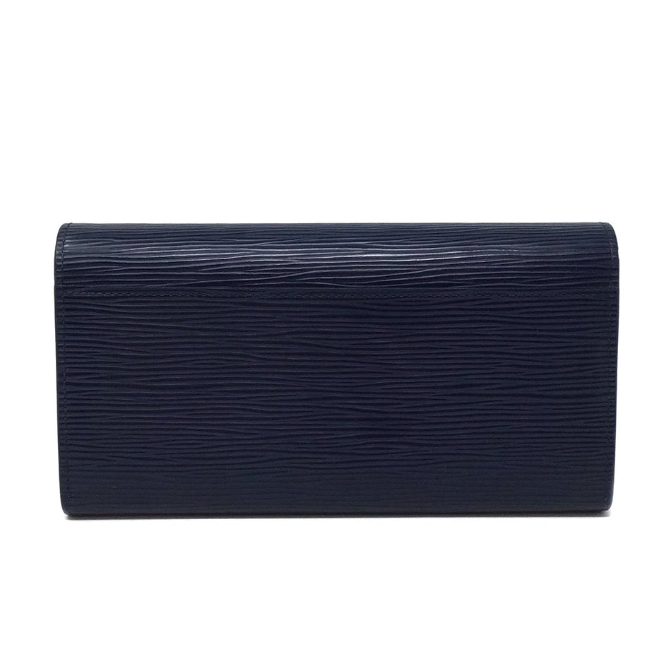 Louis Vuitton Epi Leather Sarah Long Wallet - Black