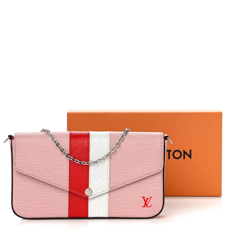 Louis Vuitton Epi Leather Pochette Felicie Wallet - Pink