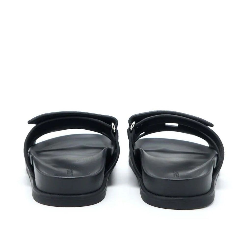 Hermes Chypre Suede Sandals - Noir