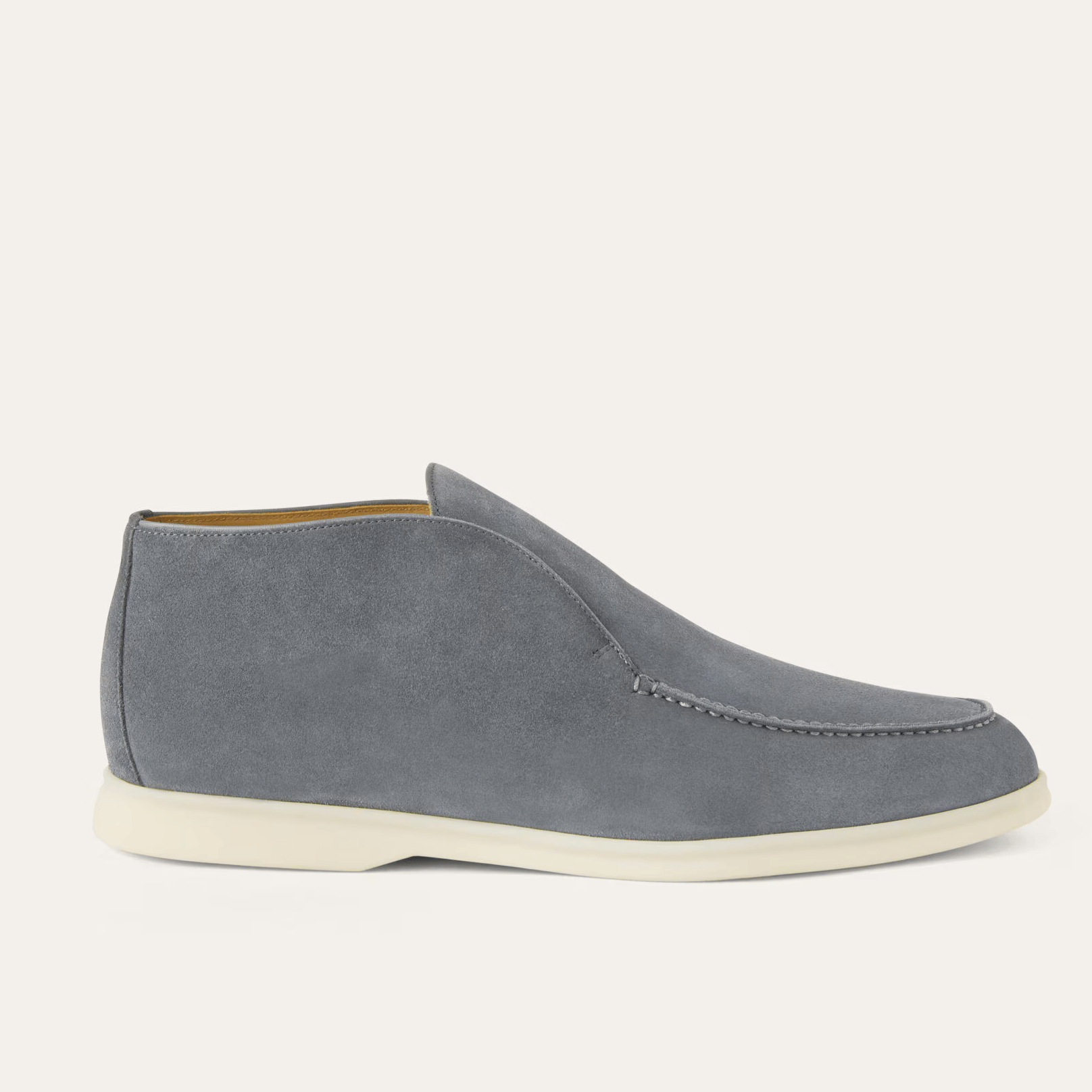 Loro Piana Open Walk Suede Ankle Boots - Frozen Blue (60JF)