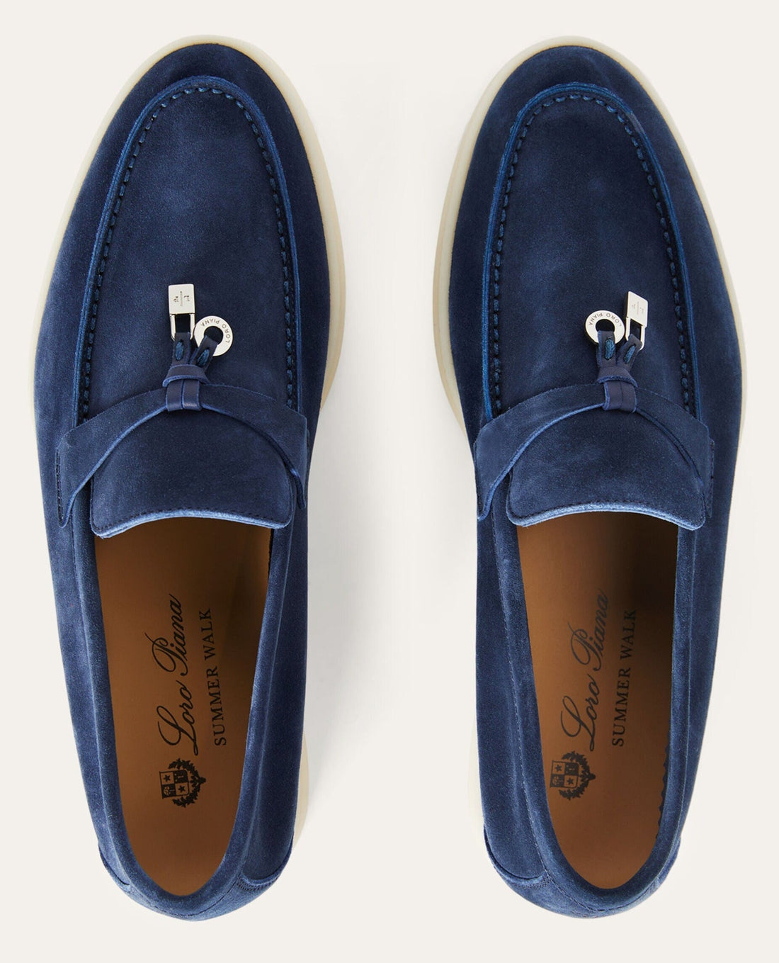 Loro Piana Summer Charms Walk Suede Loafer – True Dark Blue (108)
