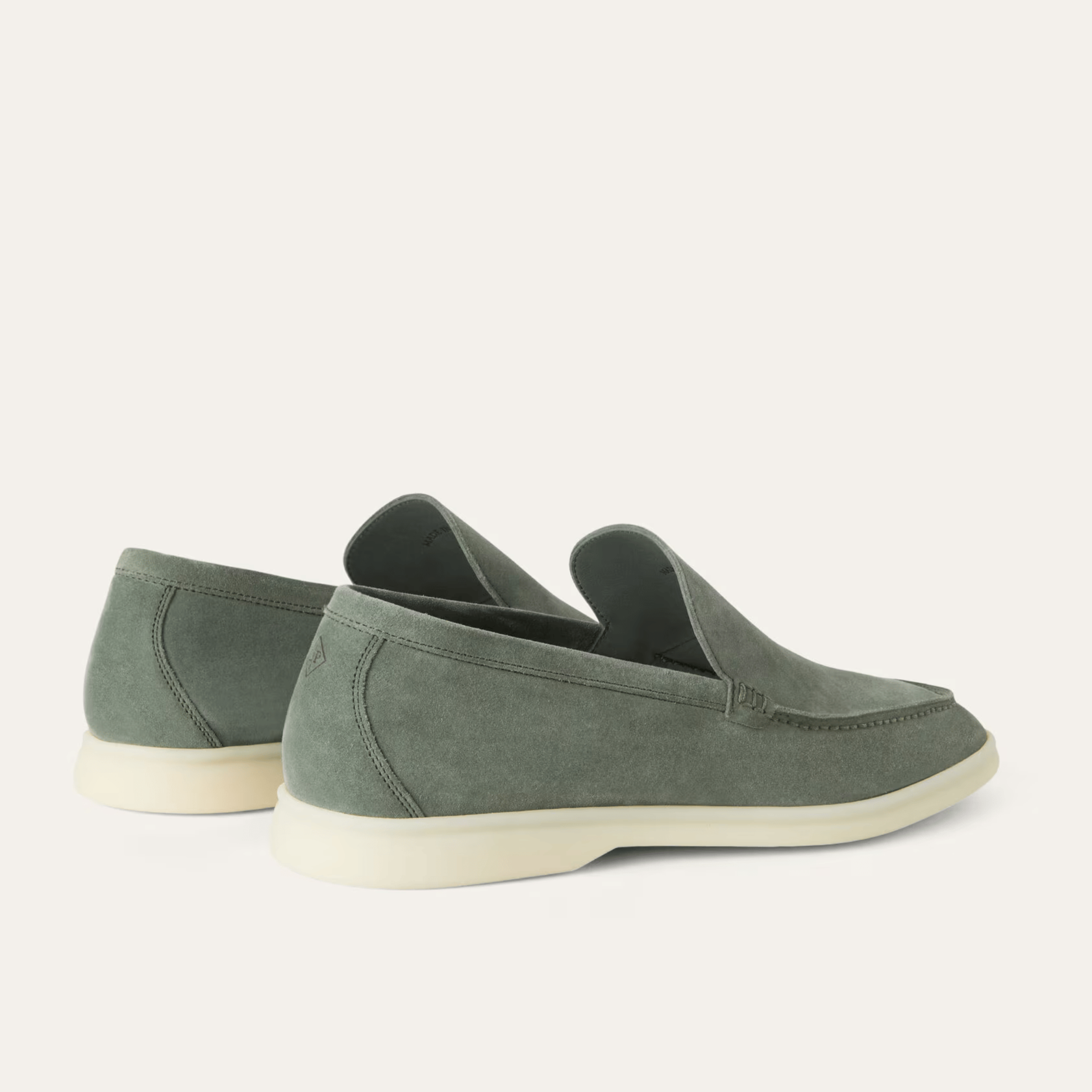 Loro Piana Summer Walk Suede Loafers - Frozen Fir (515Z)