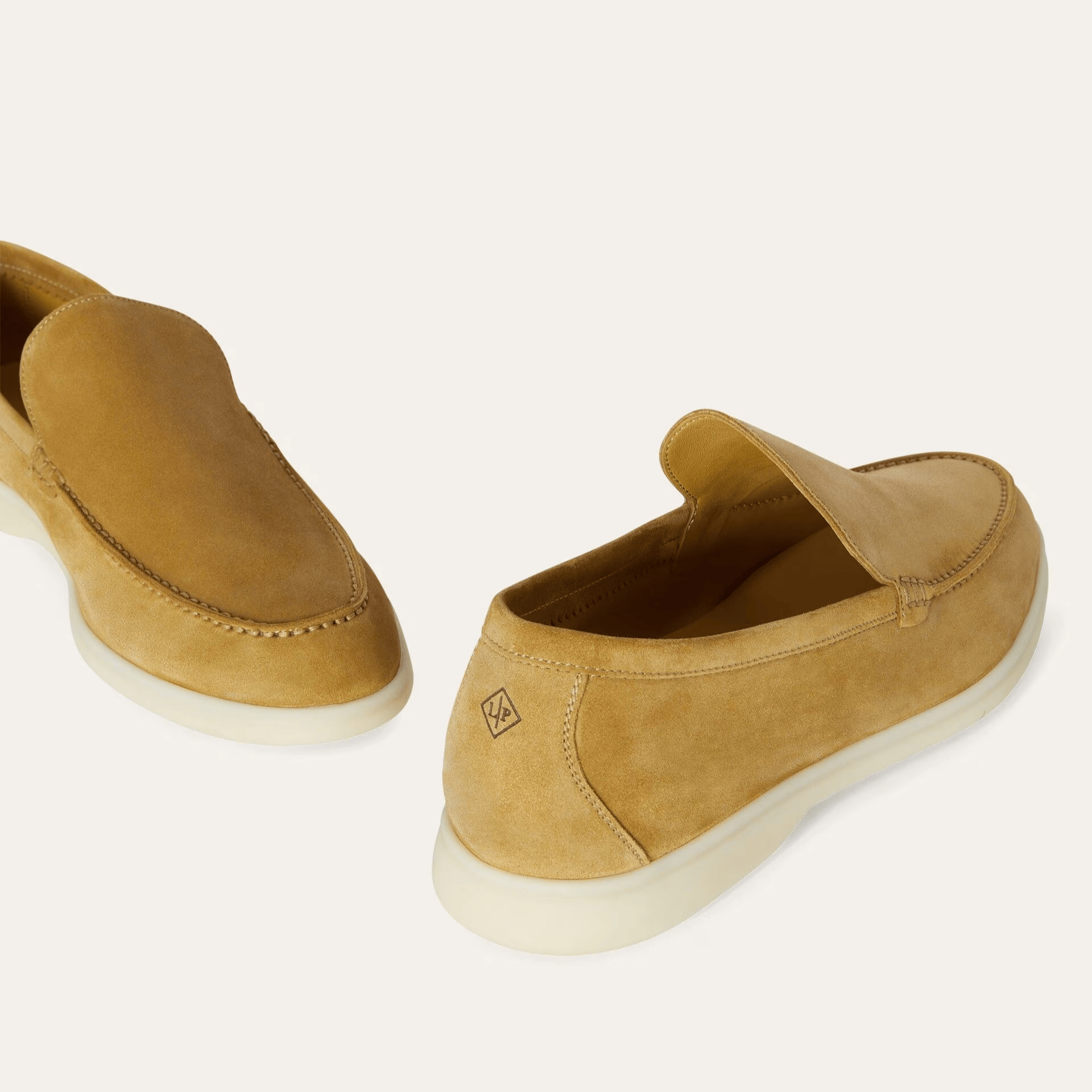 Loro Piana Summer Walk Suede Loafers - Dijon Mustard Yellow (D06N)