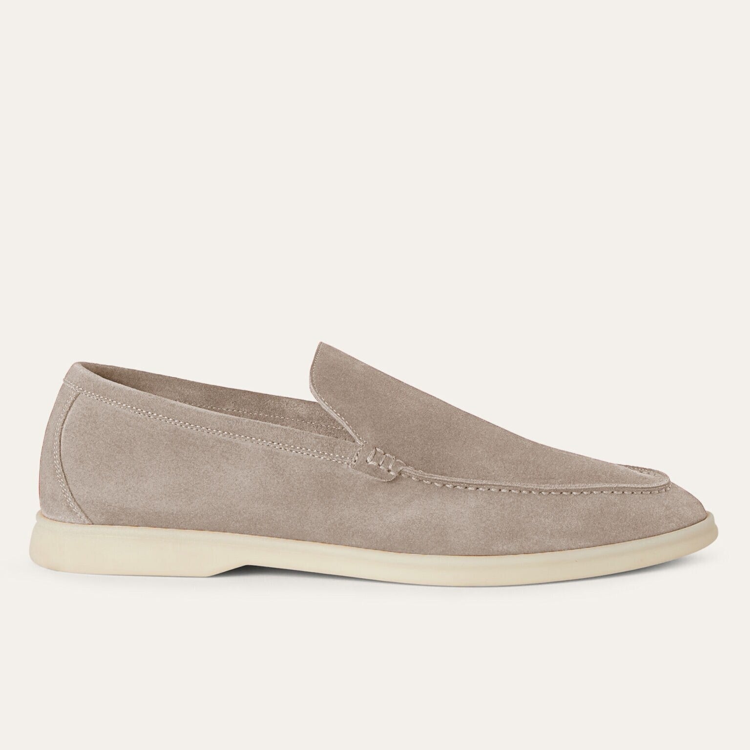 Loro Piana Summer Walk Suede Loafers - Classic Beige (D840)