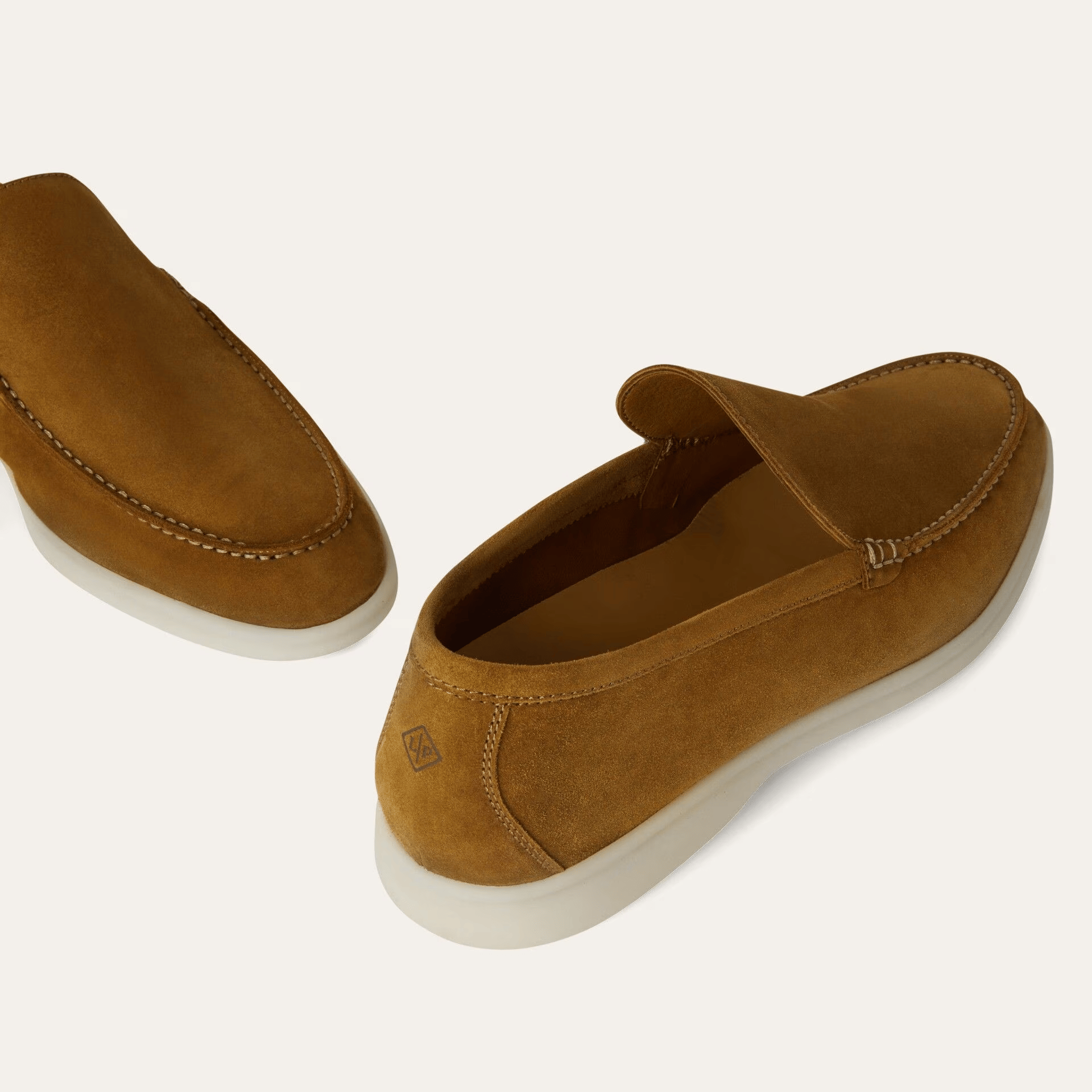Loro Piana Summer Walk Suede Loafers - Tan (HD96)