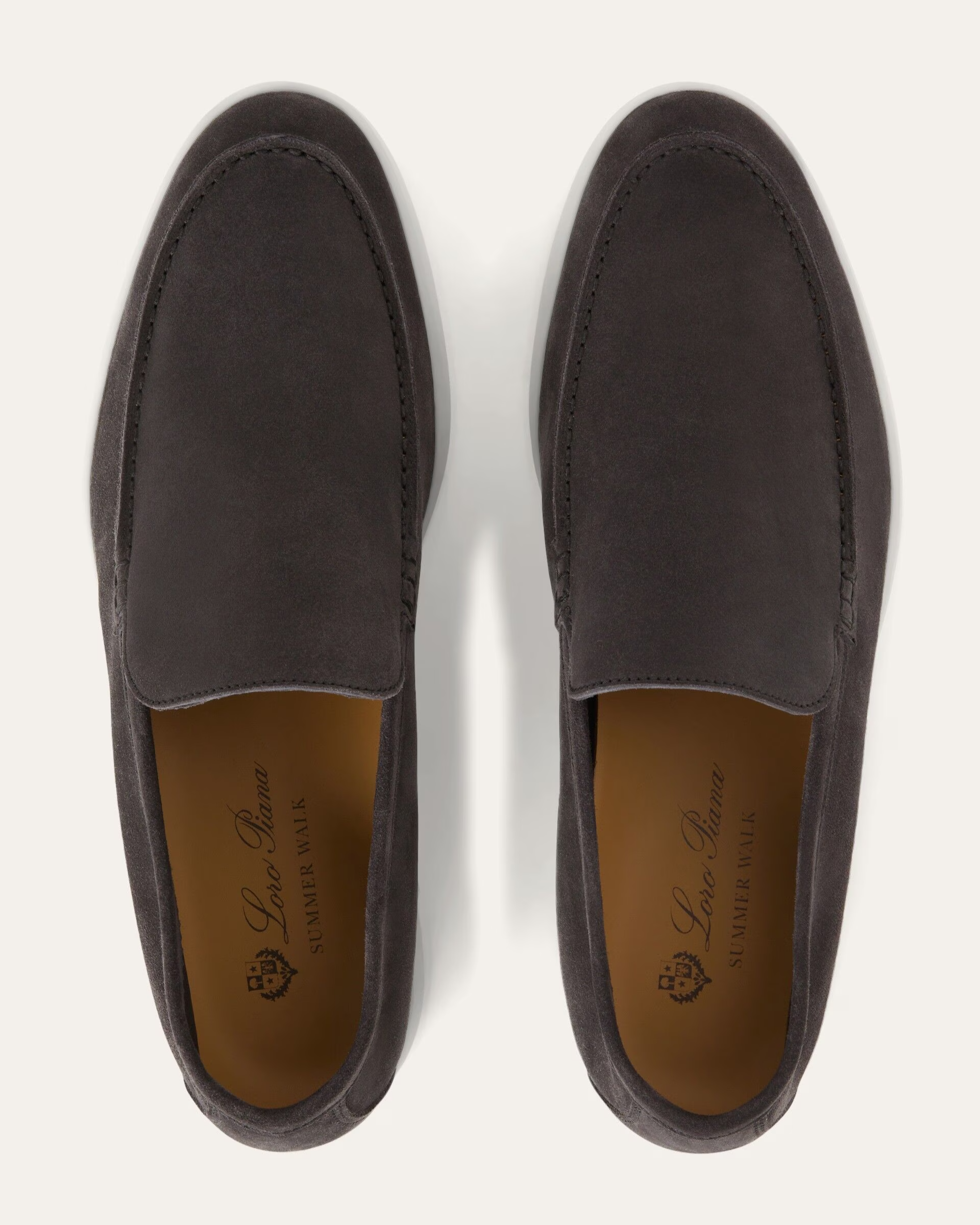 Loro Piana Summer Walk Suede Loafer - Caviar (MB97)