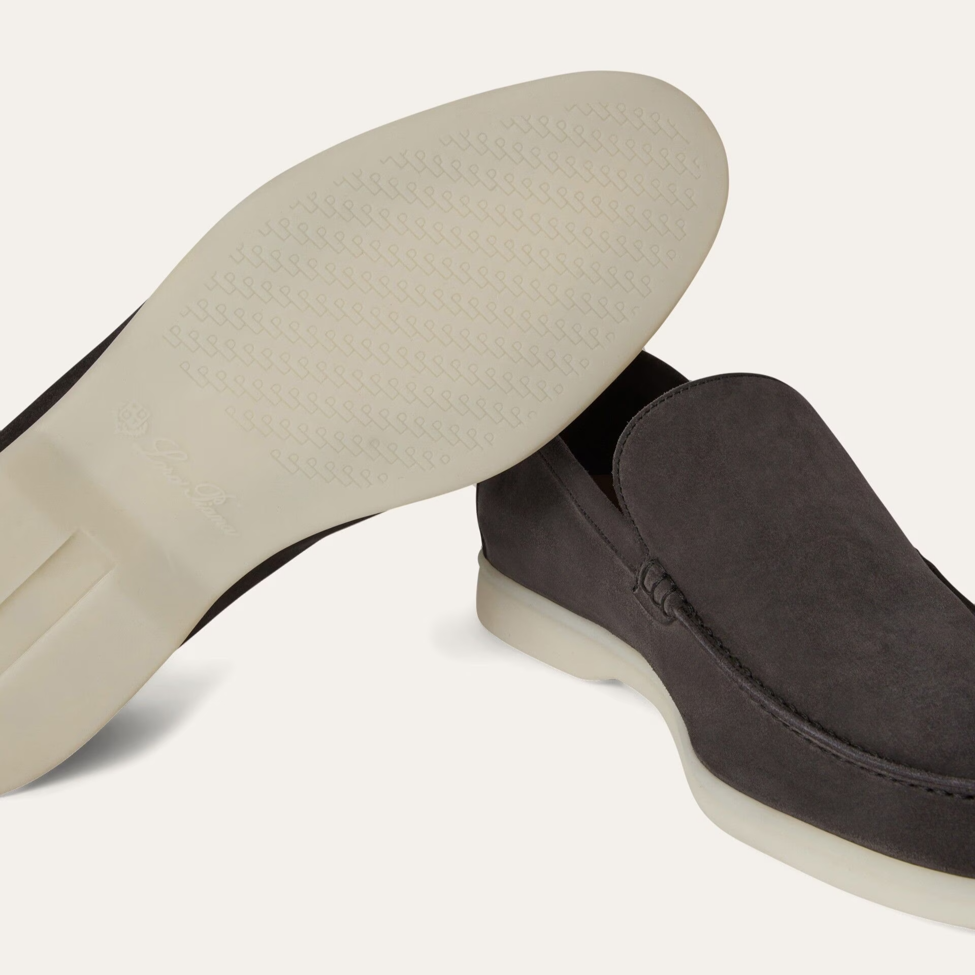 Loro Piana Summer Walk Suede Loafer - Caviar (MB97)