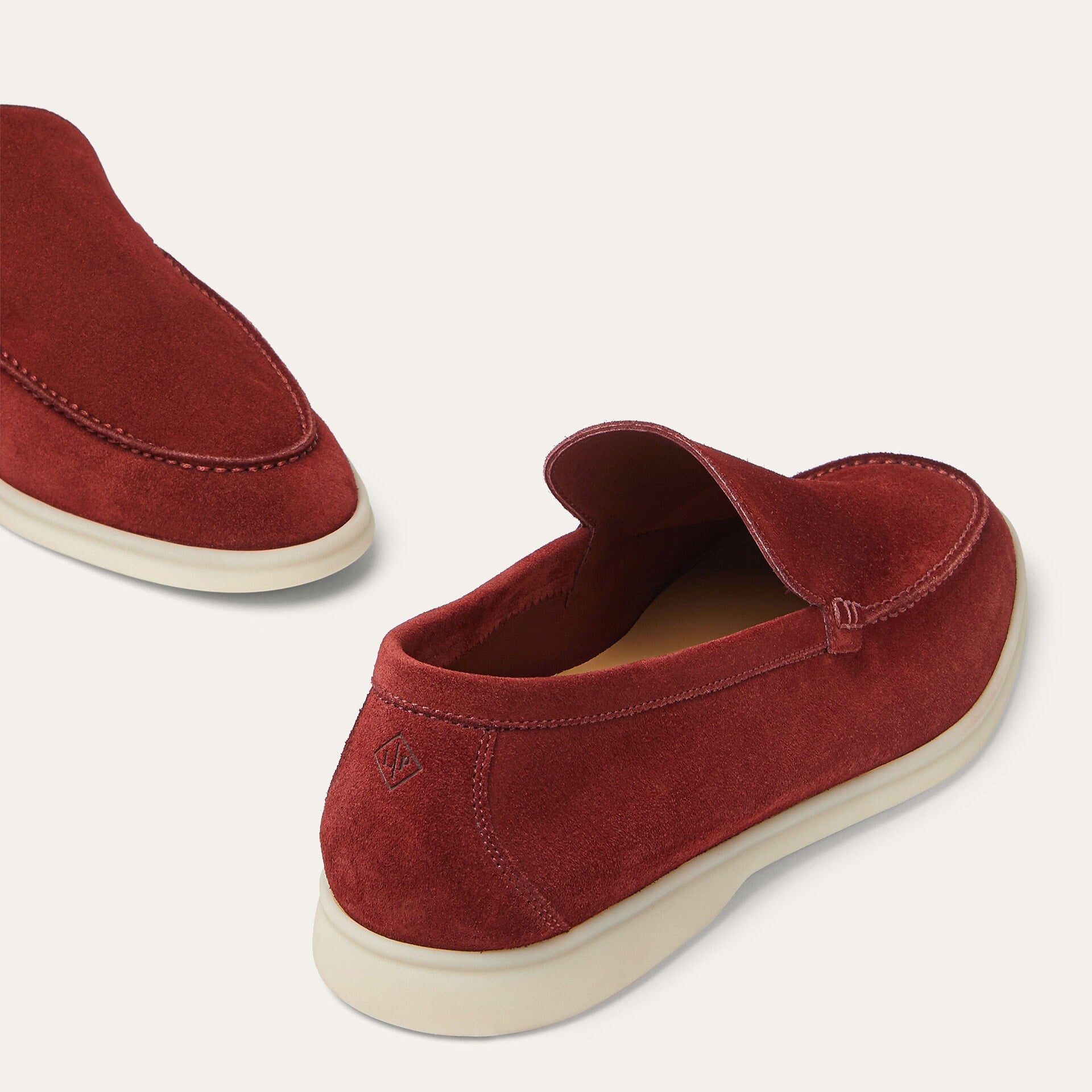 Loro Piana Summer Walk Suede Loafers -  Dried Red (R0DV)
