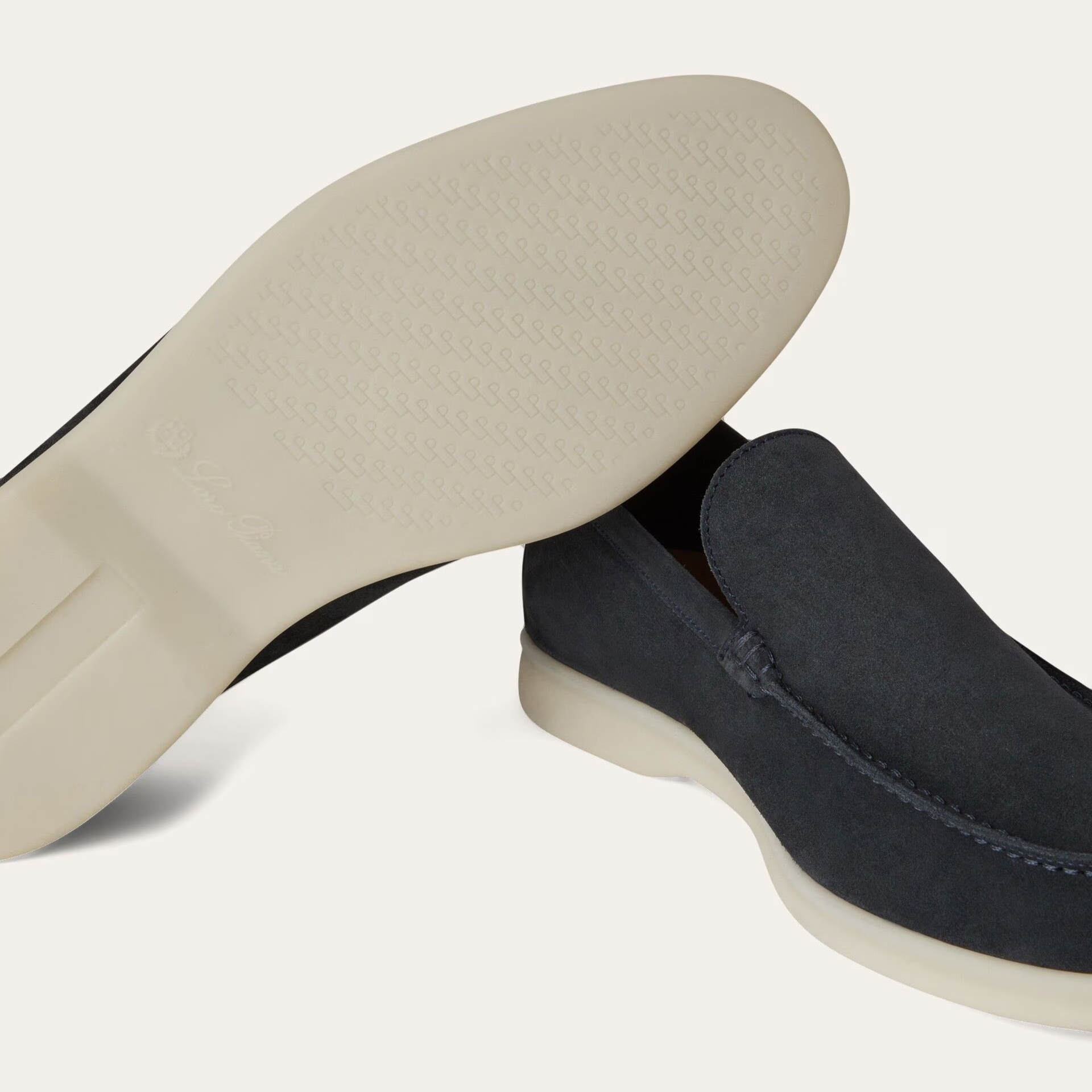 Loro Piana Summer Walk Suede Loafers -  Classic Blue (178)