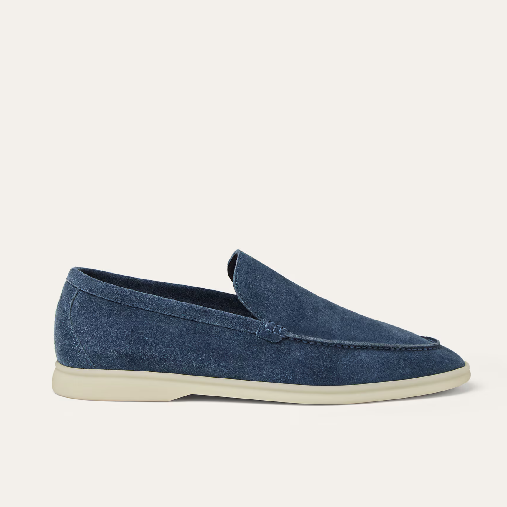 Loro Piana Summer Walk Suede Loafers - Classic Blue
