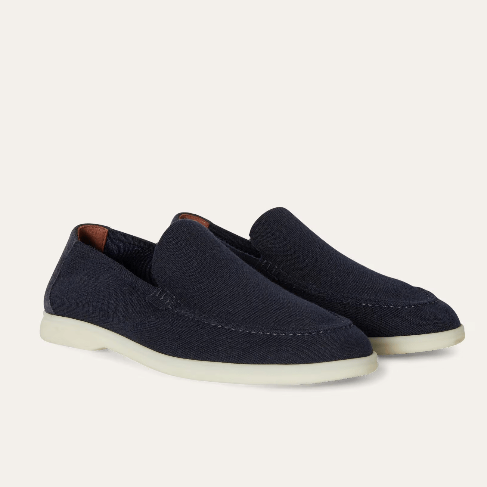 Loro Piana Summer Knitted Walk Wish® Wool Loafers -  Navy Blue (W000)