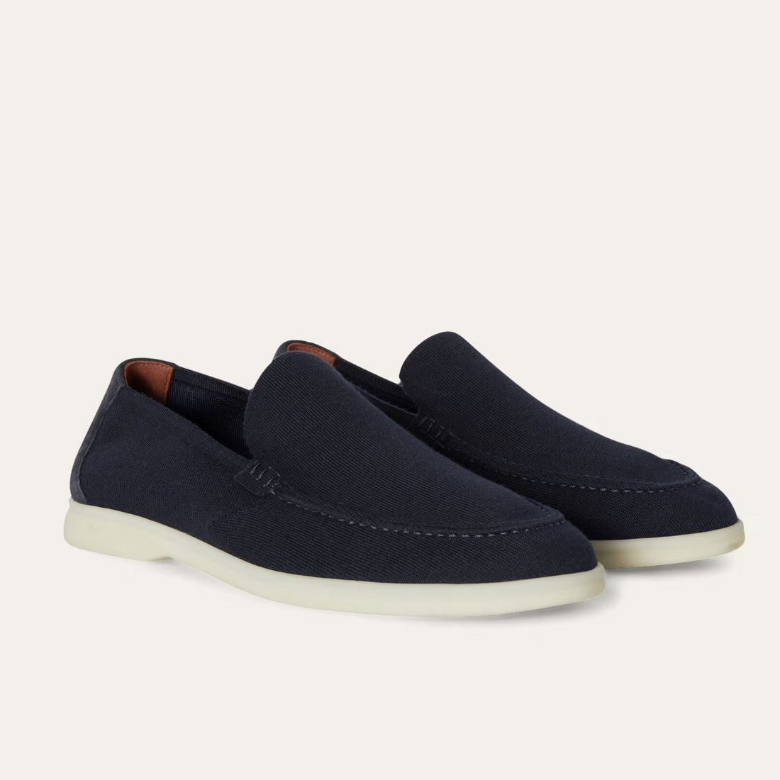 Loro Piana Summer Knitted Walk Wish® Wool Loafers - Navy Blue (W000)