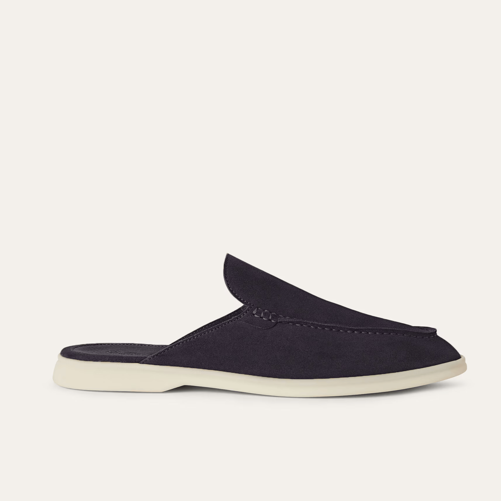 Loro Piana Babouche Walk Suede Loafers - Black (203)