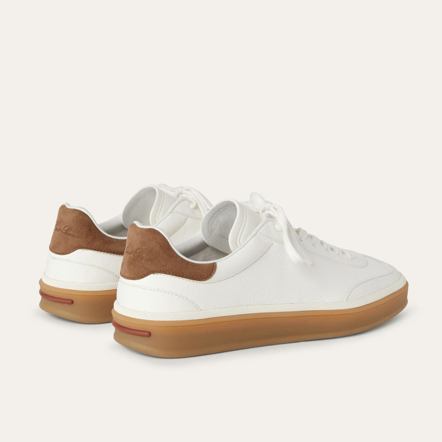 Loro Piana Tennis Walk Deerskin Sneakers - White (1000)