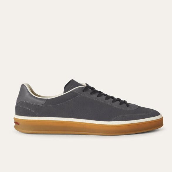 Loro Piana Tennis Walk Suede Sneakers - Warm Gray (158)