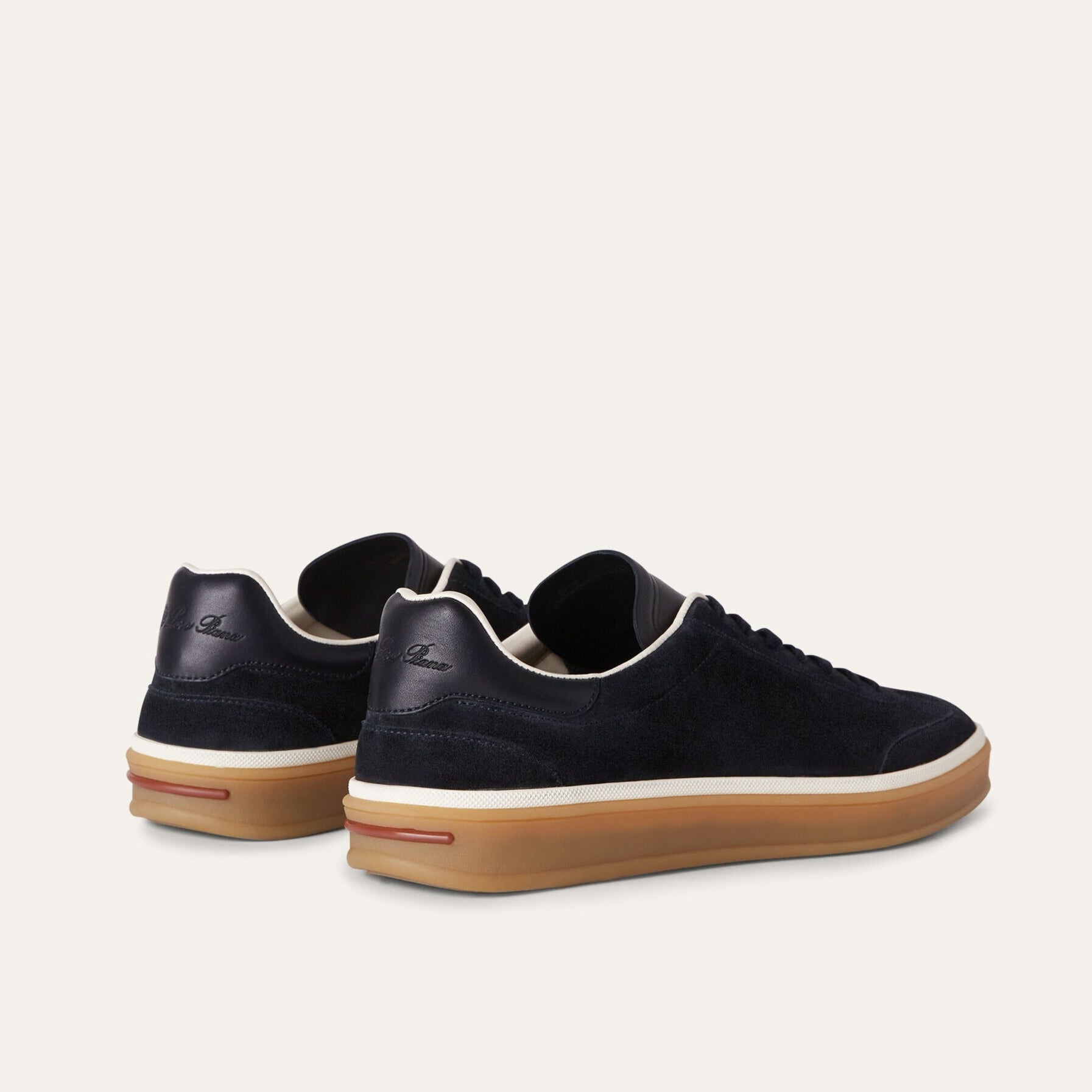 Loro Piana Tennis Walk Suede Calf Split Sneakers - Navy Blue (W000)