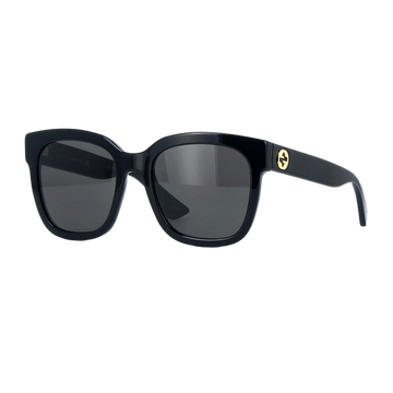 Gucci GG0034S Rectangular Frame Black Sunglasses