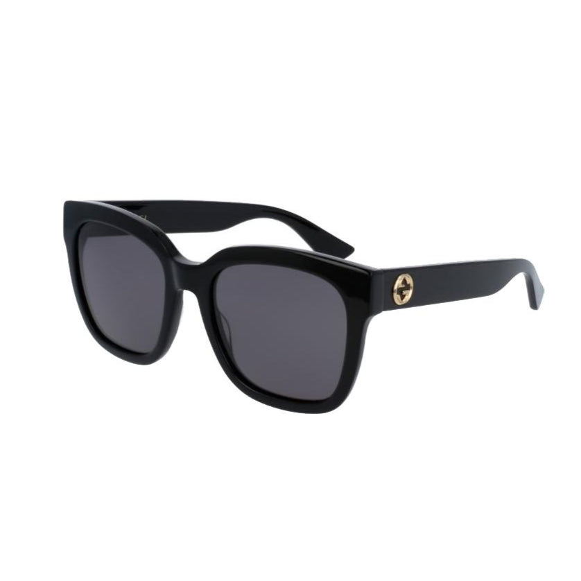 Gucci GG0034S Rectangular Frame Black Sunglasses