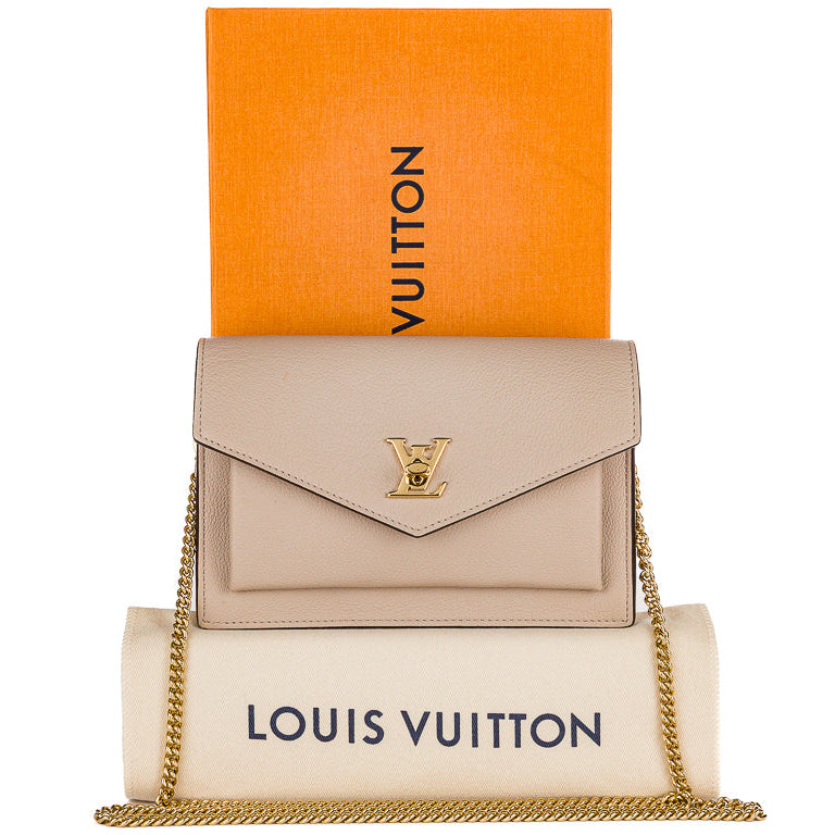 Louis Vuitton Mylockme BB Chain Pochette Bag - Beige