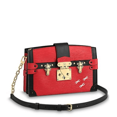 Louis Vuitton Epi Trunk Clutch Crossbody Bag - Red
