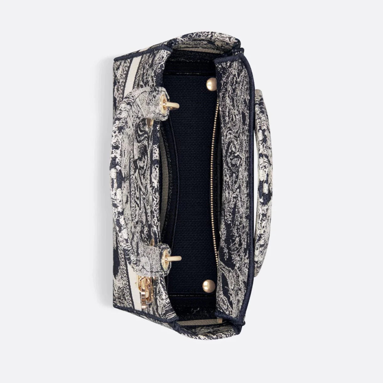 Dior Medium Lady D-Lite Reverse Embroidery Bag - Blue Toile de Jouy