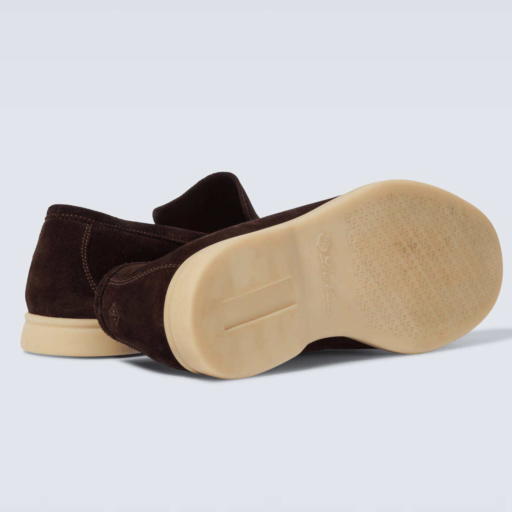 Loro Piana Summer Walk Suede Loafers - Brown