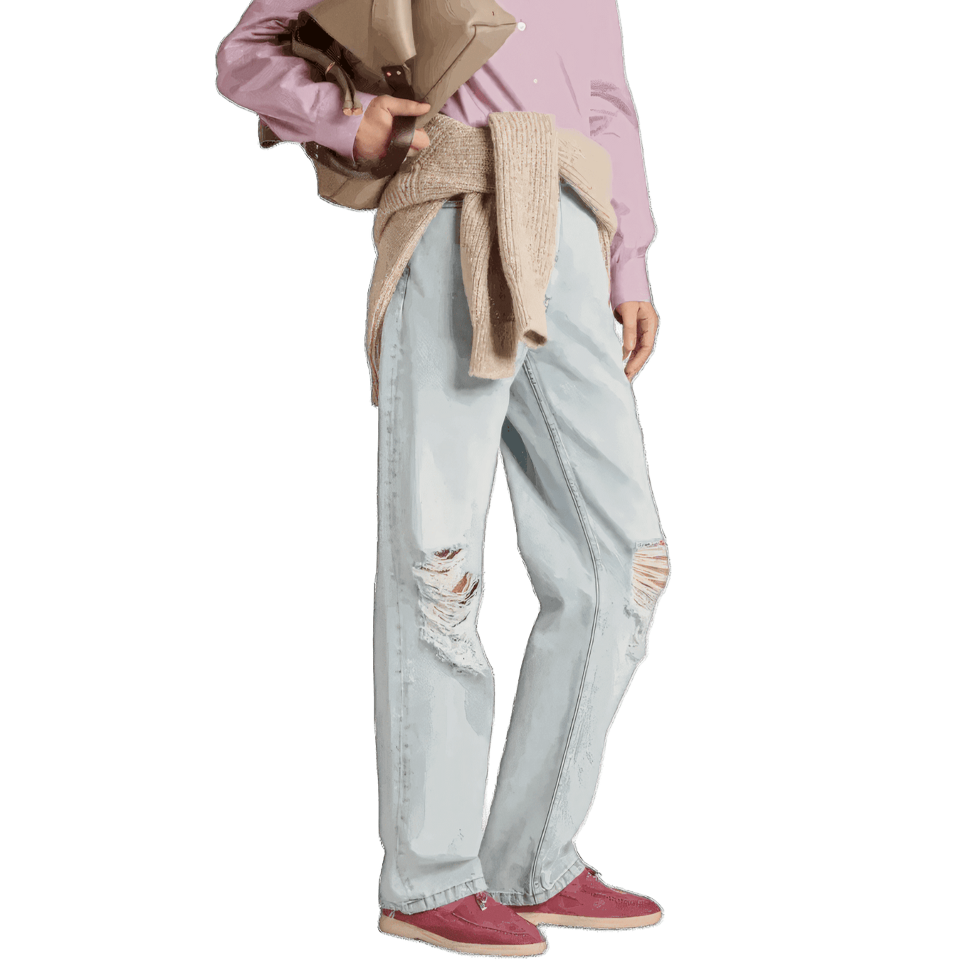 Loro Piana Summer Charms Walk Suede Loafers -  Wild Mauve