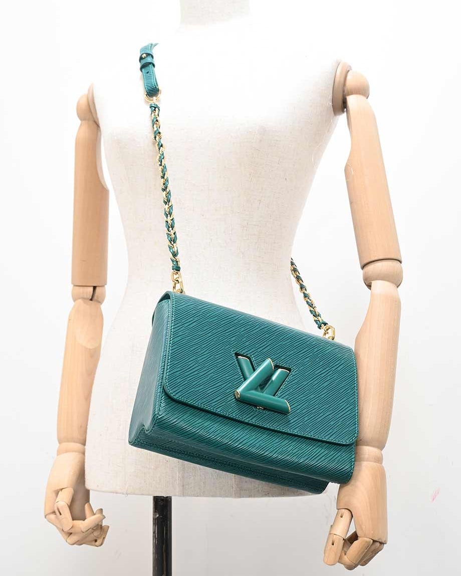 Louis Vuitton Twist MM Chain Shoulder Bag - Turquoise