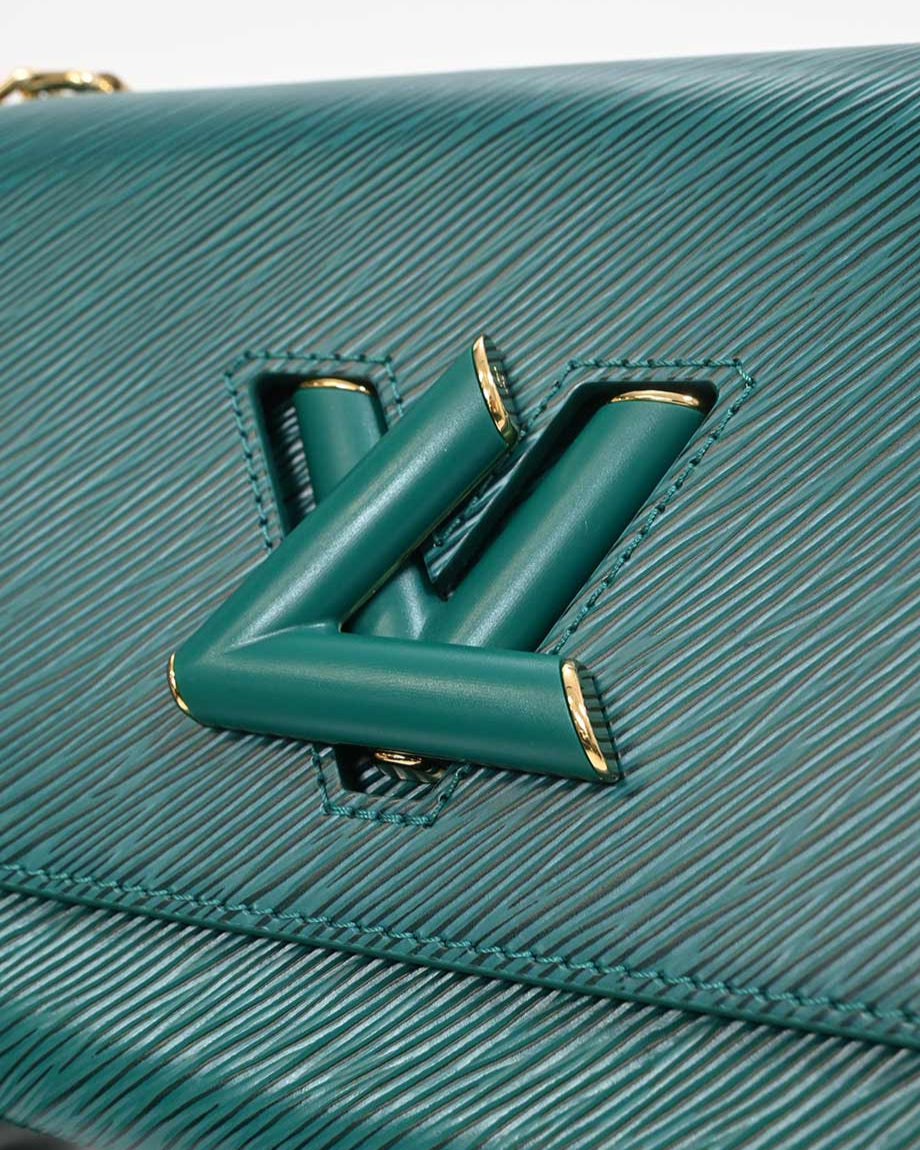 Louis Vuitton Twist MM Chain Shoulder Bag - Turquoise