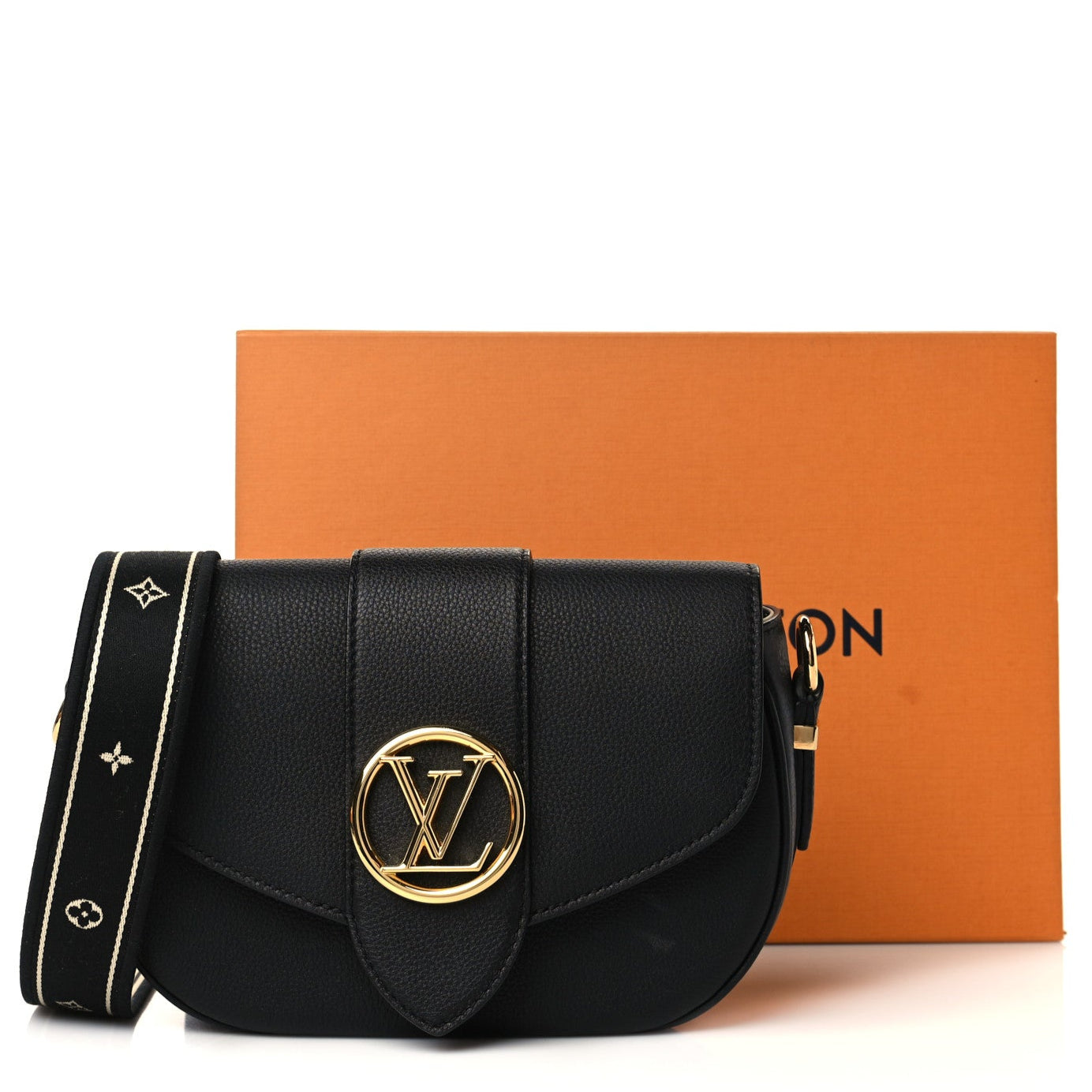 Louis Vuitton LV Pont 9 Soft MM Shoulder Bag - Black