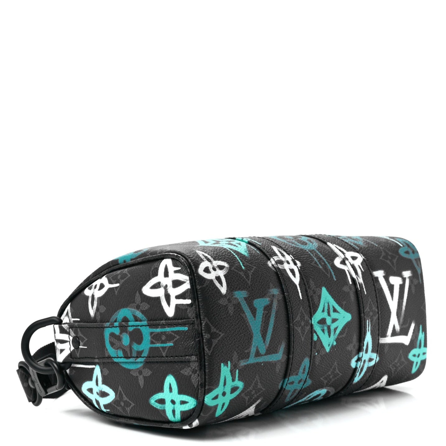 Louis Vuitton Monogram Eclipse Graffiti Keepall Bandoulière 25 Shoulder Bag - Green Lights