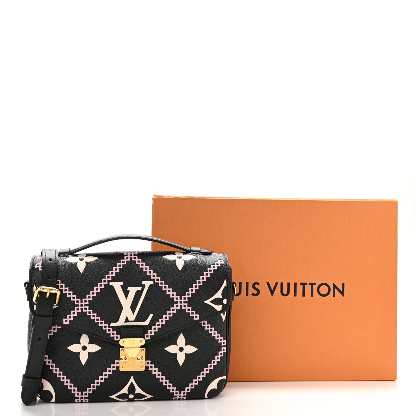 Louis Vuitton Pochette Métis Crossbody Bag - Black