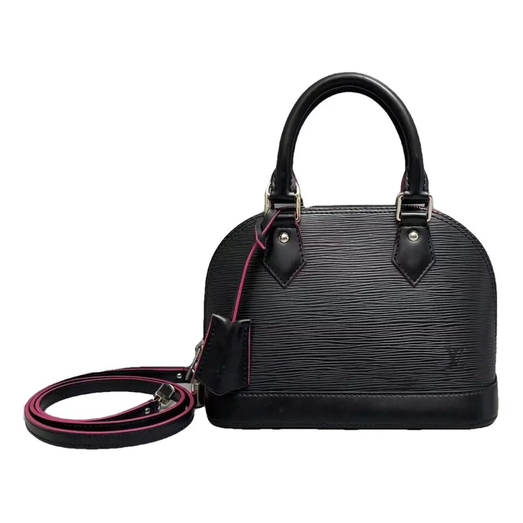 Louis Vuitton Epi Alma BB Handbag - Black