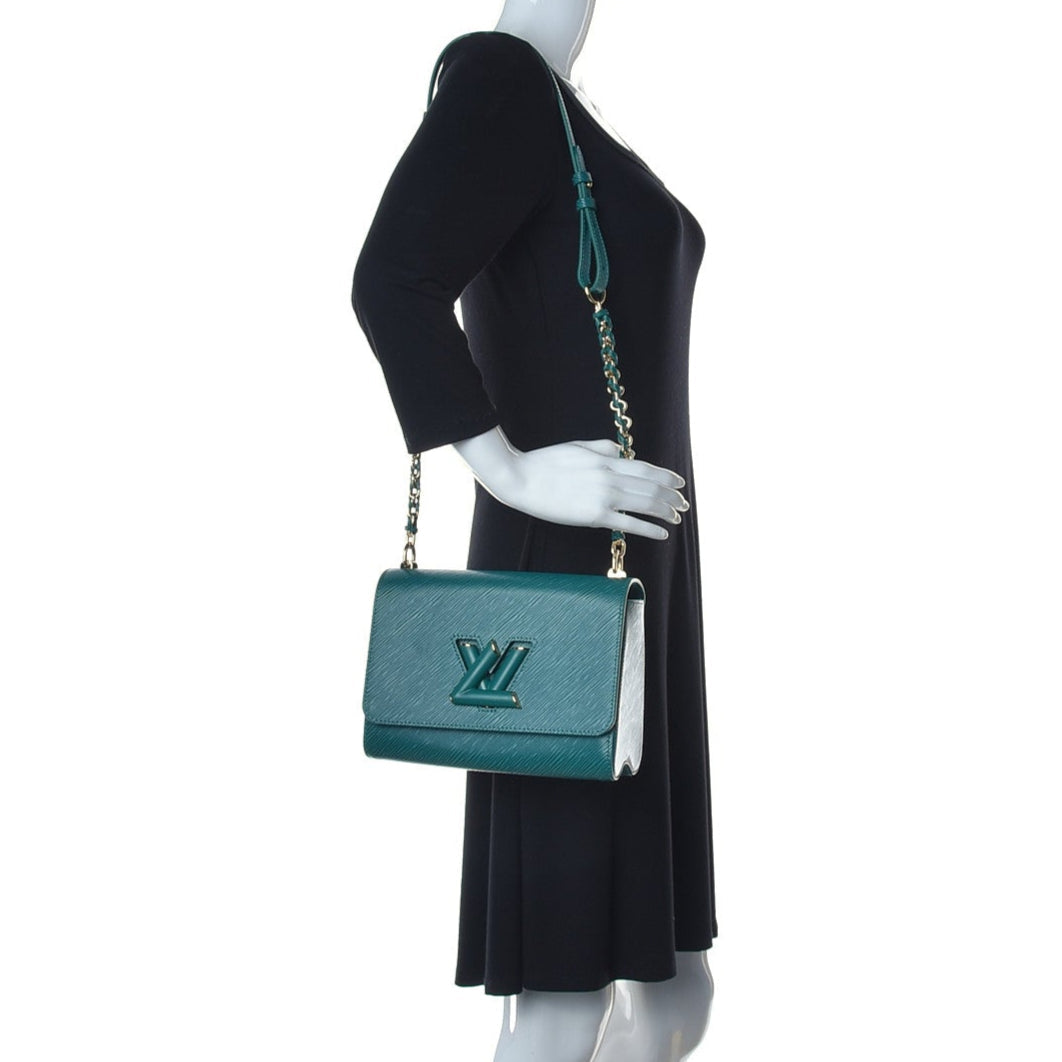Louis Vuitton Twist MM Chain Shoulder Bag - Turquoise