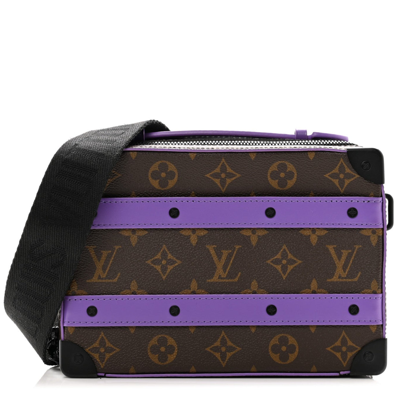 Louis Vuitton Monogram Macassar Handle Soft Trunk - Purple