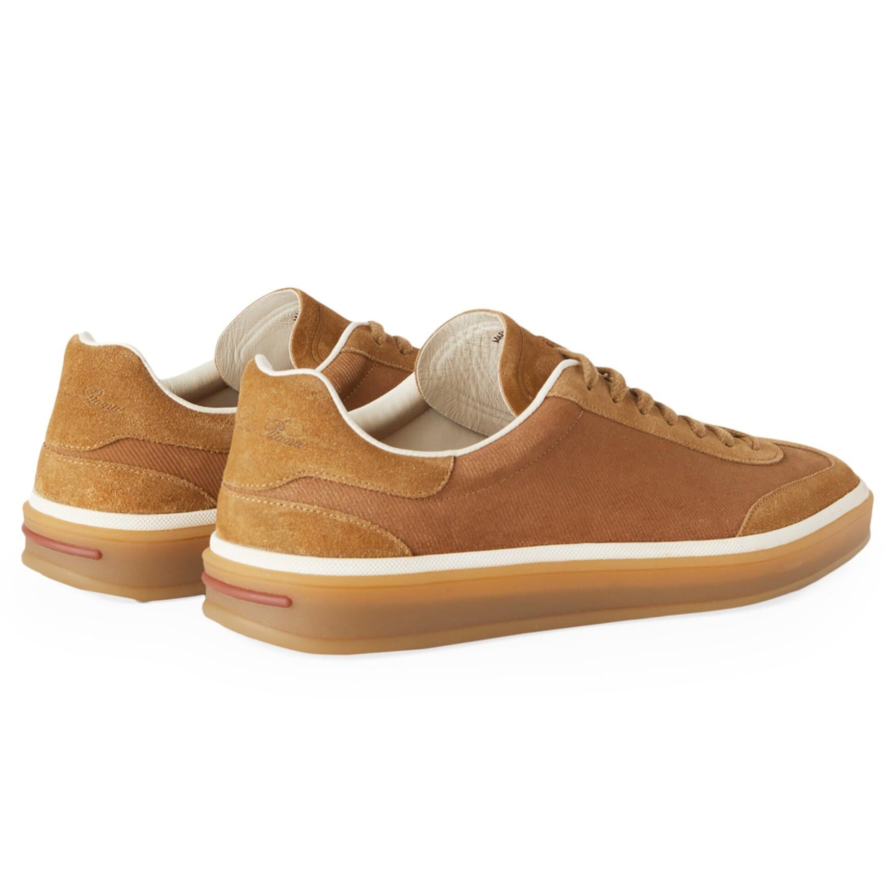 Loro Piana Tennis Walk Suede Calf Split Sneakers - Bark Wood (E0CF)