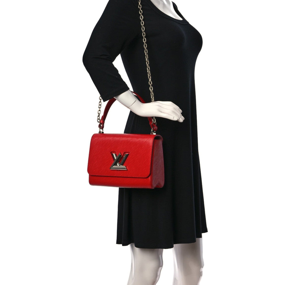 Louis Vuitton Epi Twist MM Shoulder Bag - Red