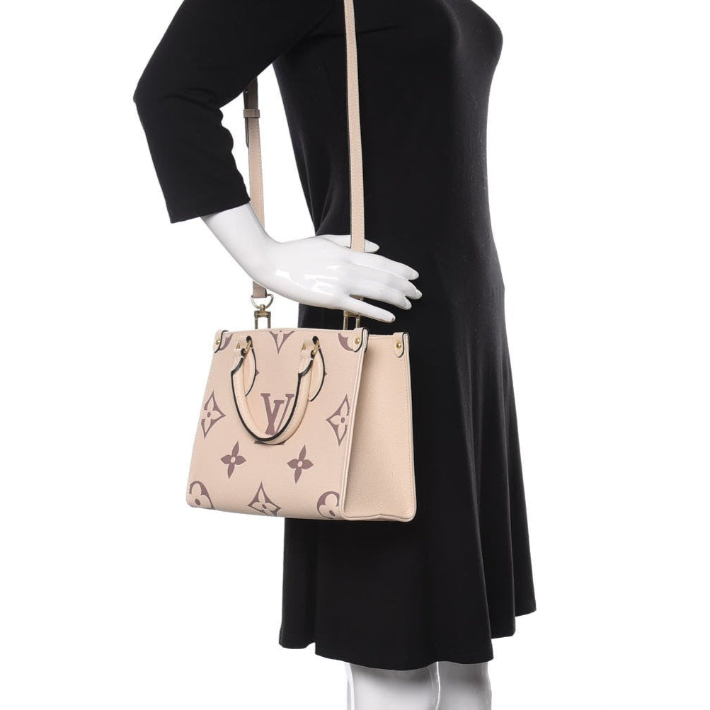 Louis Vuitton OnTheGo PM Handbag - Creme Bois De Rose