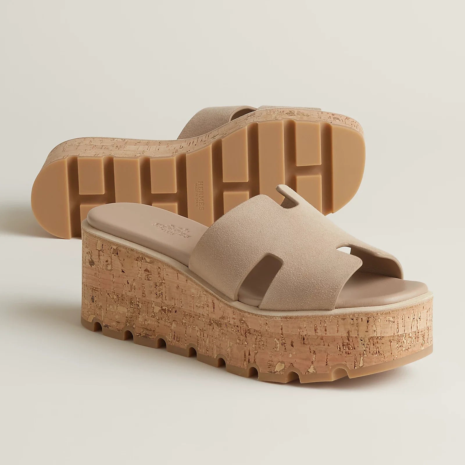 Hermes Eze 30 Sandals - Beige Camel