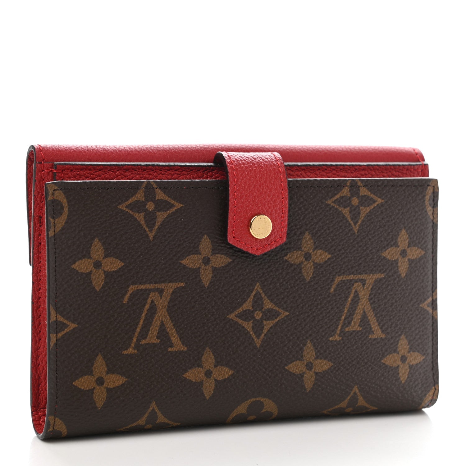 Louis Vuitton Compact Wallet Pallas - Red & Brown