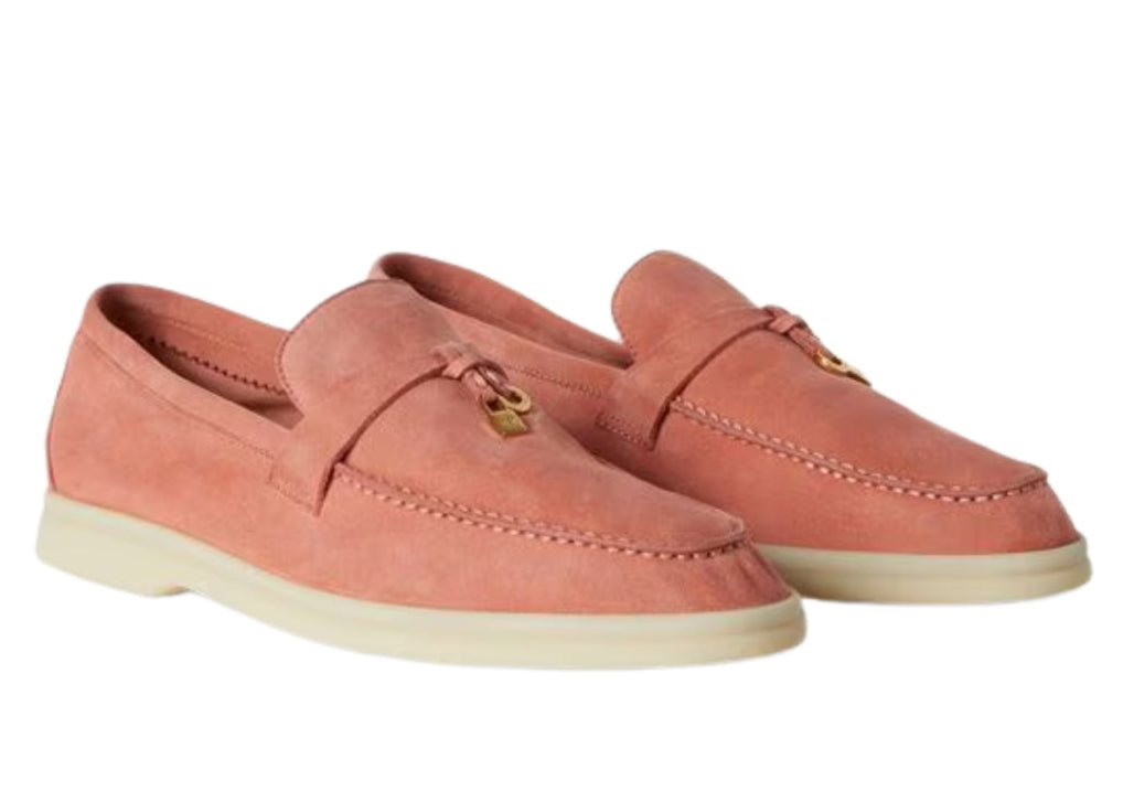Loro Piana Summer Charms Suede Loafers - Wild Mauve (015)