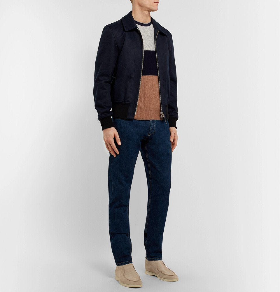 Loro Piana Open Walk Suede Ankle Boots - Beige