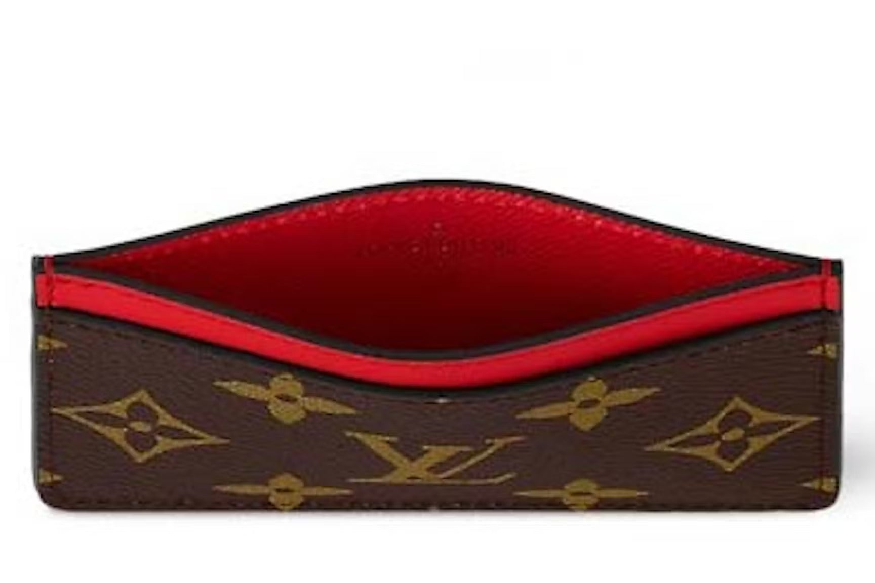 Louis Vuitton Monogram Canvas Card Holder - Red\Brown