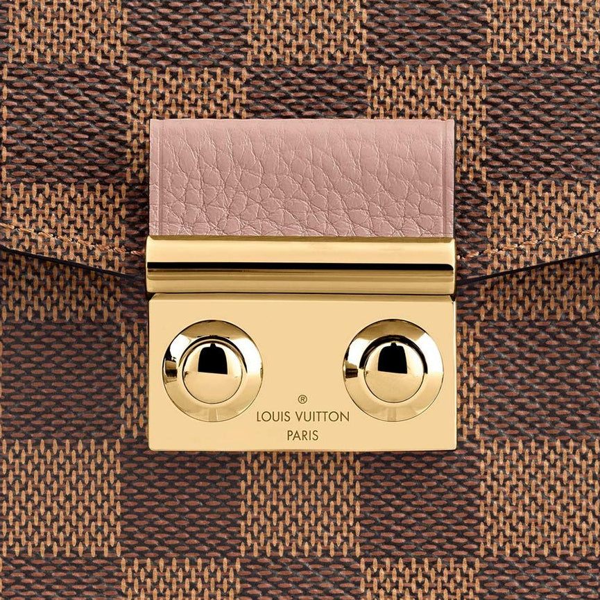 Louis Vuitton Damier Ebene Croisette Chain Wallet Bag - Dark Brown