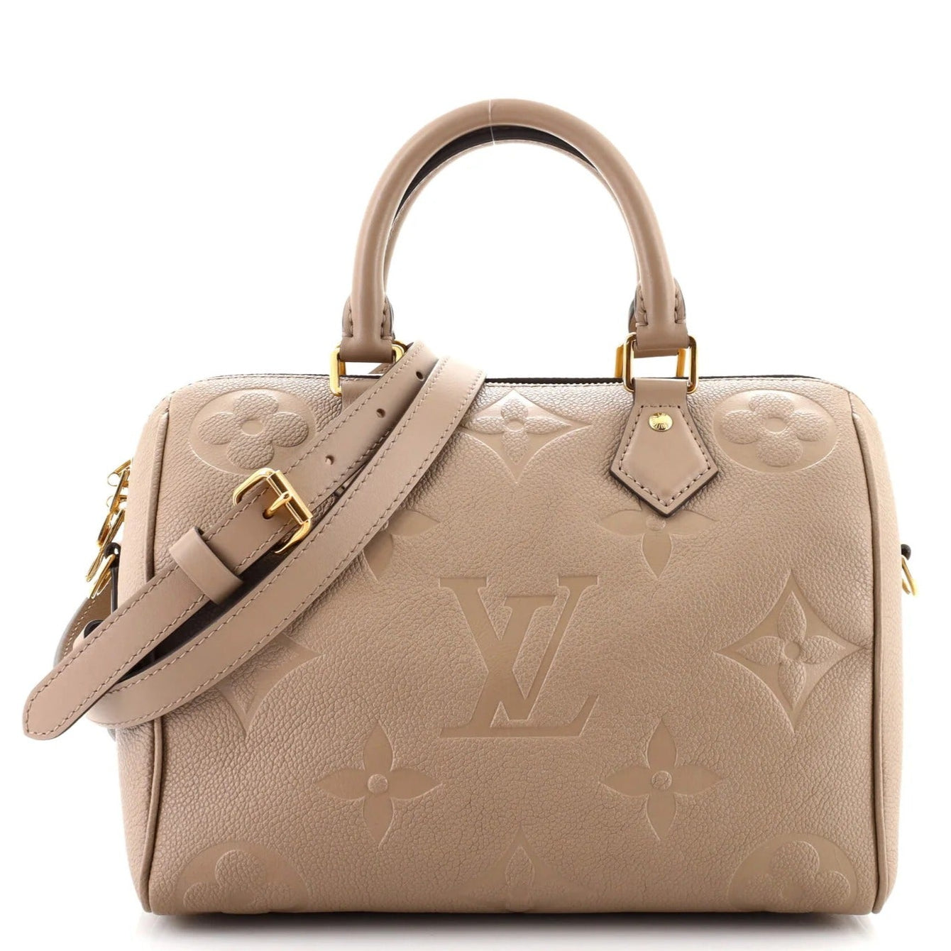 Louis Vuitton Monogram Empreinte Giant Speedy Bandoulière 25 Handbag - Dune