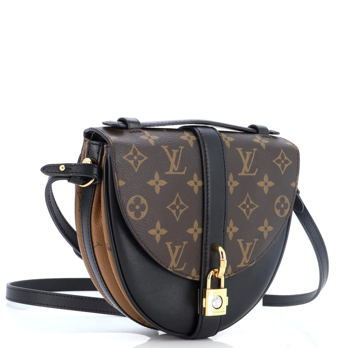 Louis Vuitton Monogram Reverse Chantilly Lock Crossbody Bag - Brown