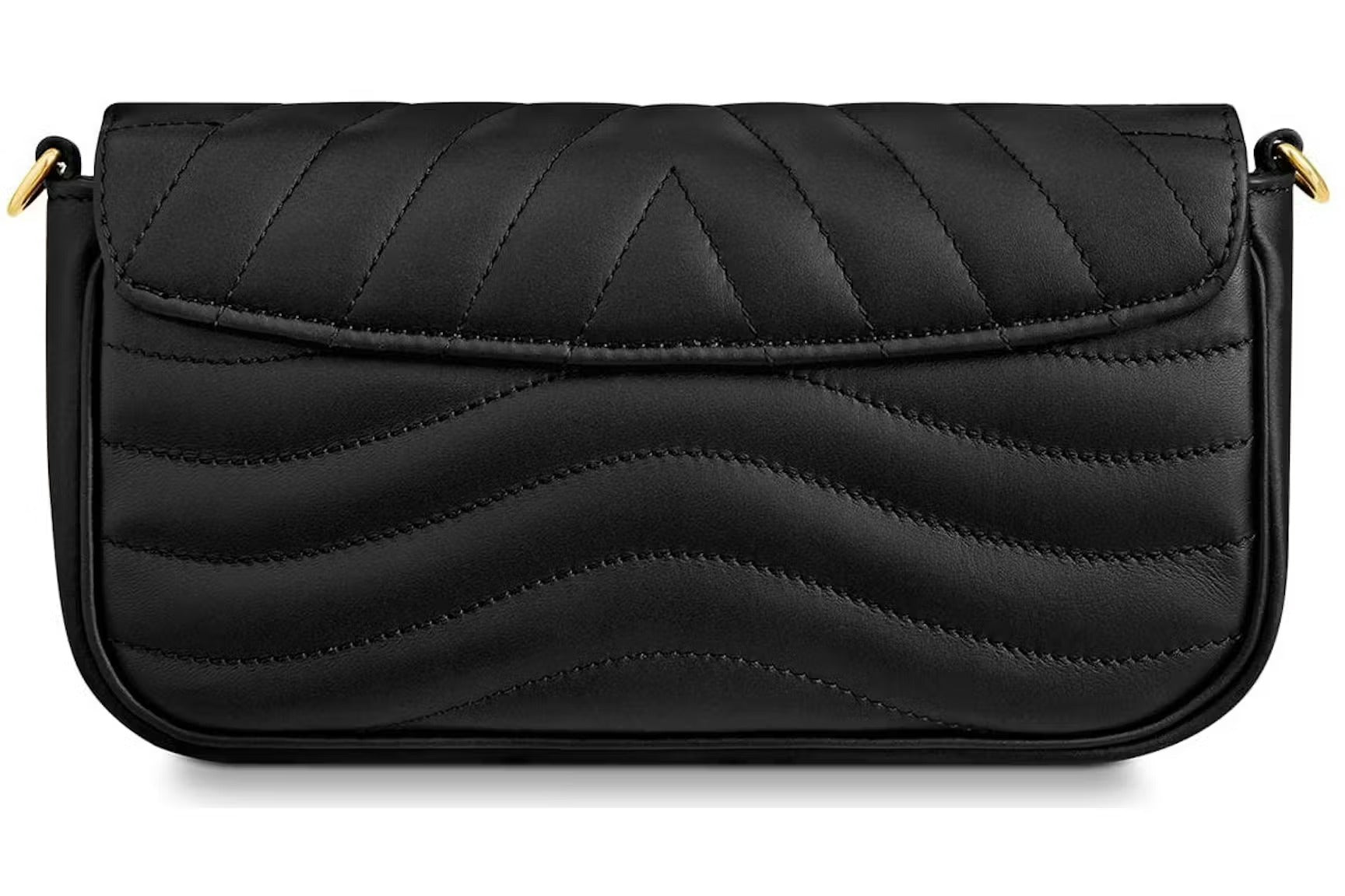 Louis Vuitton New Wave Chain Pochette Crossbody Bag - Black