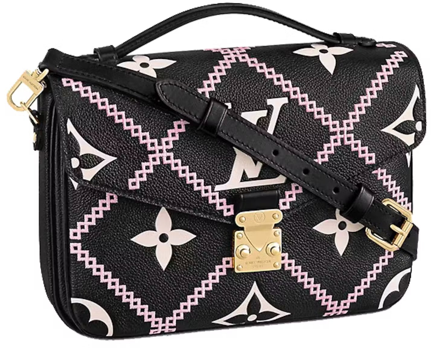 Louis Vuitton Pochette Métis Crossbody Bag - Black